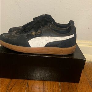 Puma Black and White Palermo sneakers